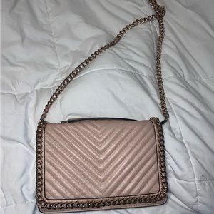 Zara Quilted Chevron Flap Purse